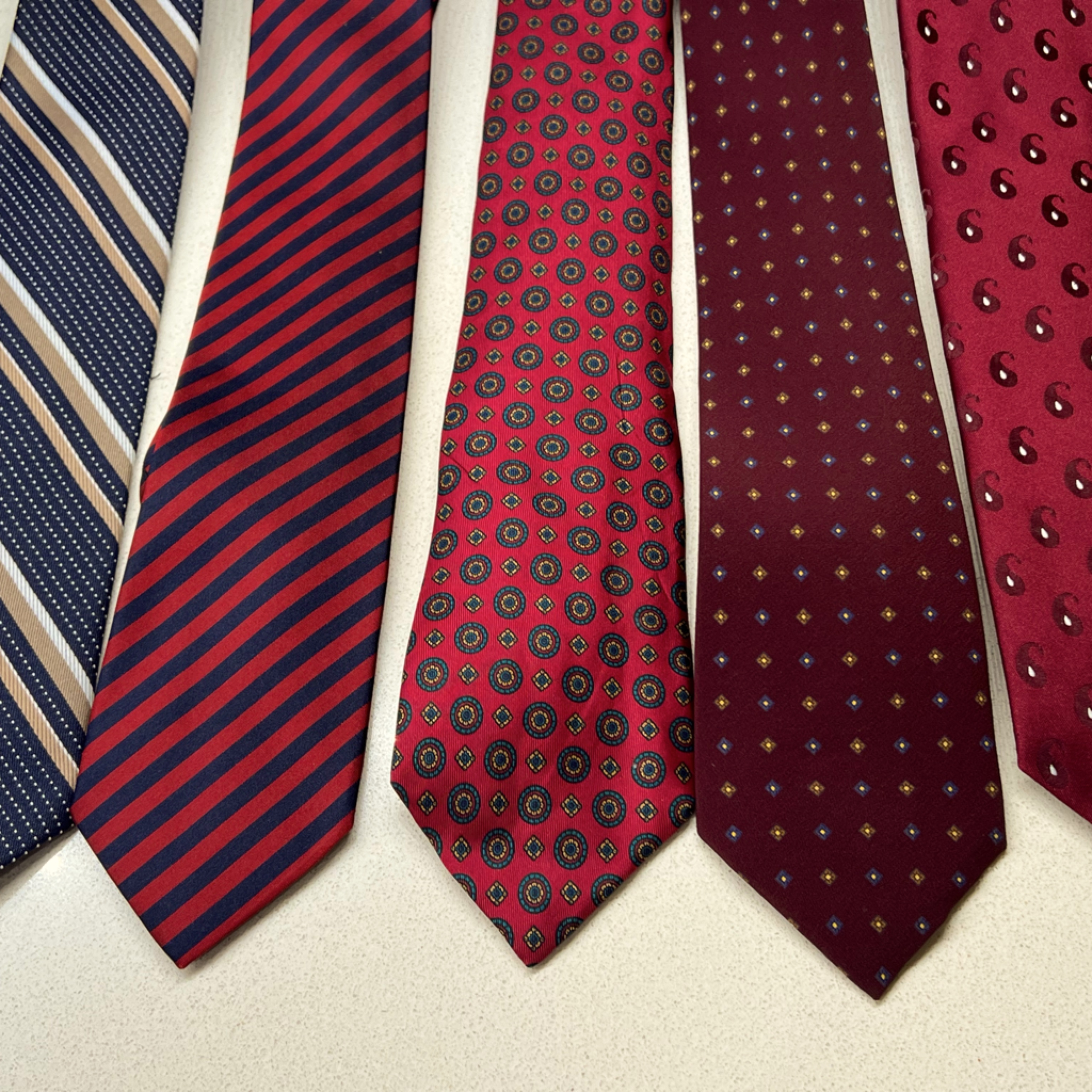 5 Ties From Tie Rock.Matsuzakaya.M.Mcmullin.Franck Olivier.The Custom Shop